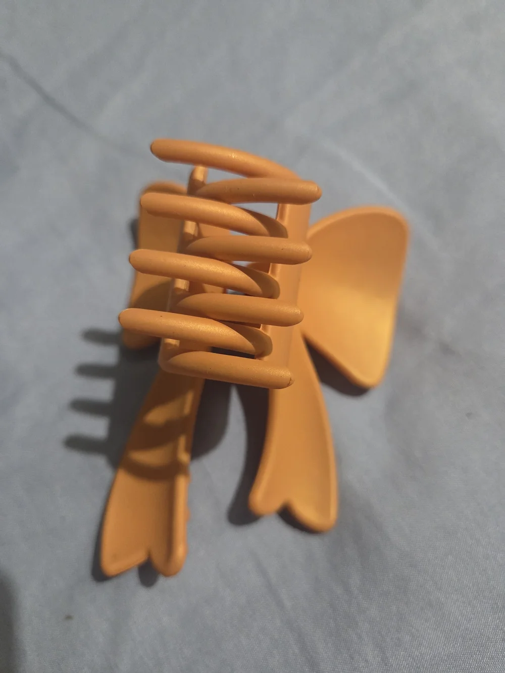 Orange Bow Clip Hair Claw - Women's Accessory
